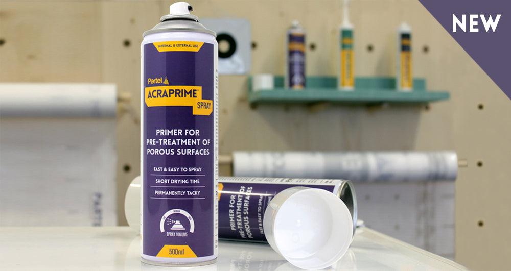 Partel launches ACRAPRIME™ SPRAY – Higher adhesion on porous surfaces
